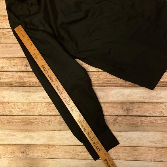 NWT Liz Claiborne Women’s Wrinkle Free 3X Black Button Up Dress Shirt W/Collar - Picture 4 of 8